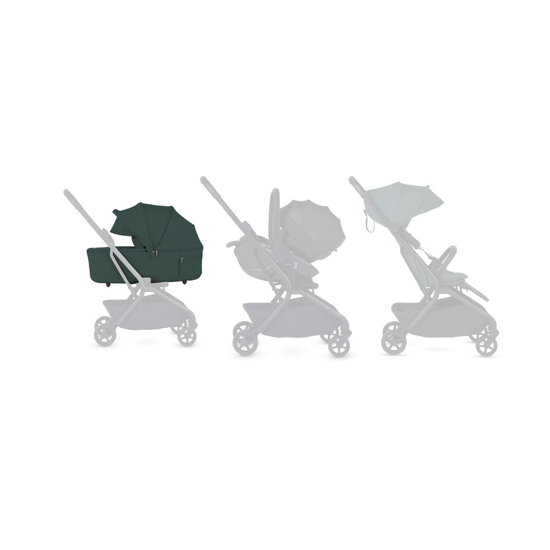 Silver Cross Nia Folding Carrycot Conifer Green