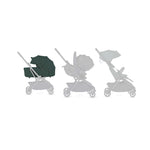 Silver Cross Nia Folding Carrycot Conifer Green