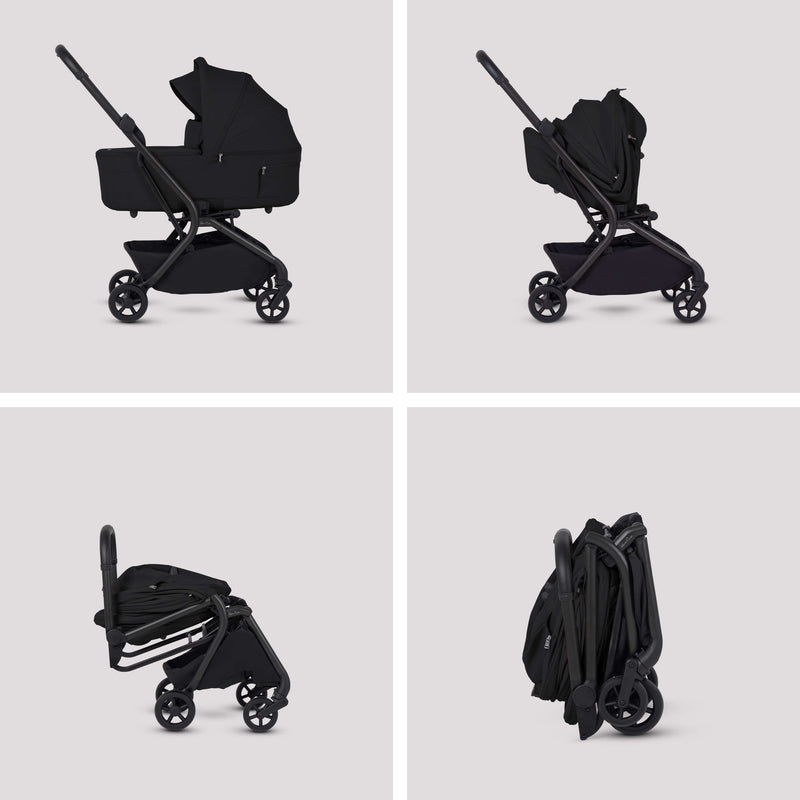 Silver Cross Nia Folding Carrycot Onyx Black
