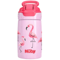 Nuby No-Spill Thirsty Kids Stainless Steel Reflex Flip-it 300ml
