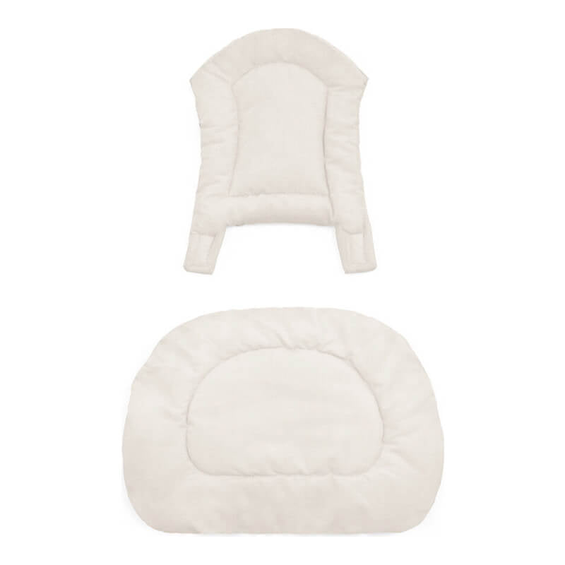 Stokke® Nomi® 0m+ Bundle (Grey Beech Chair & Baby Set + Tray + Harness + Newborn Set + Cushion)