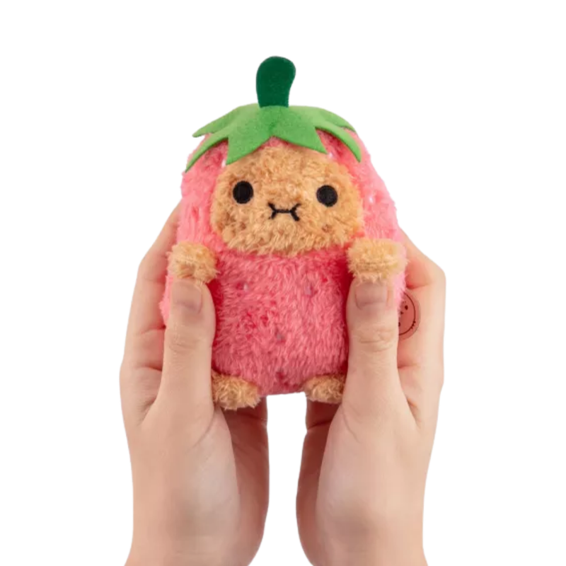 Noodoll Strawberry Ricespud Mini Sitting Plush Toy
