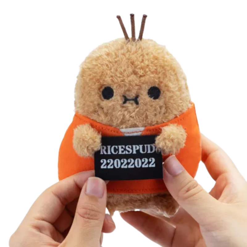Noodoll 薯仔家族 Ricespud 通緝犯薯迷你坐姿毛絨玩具