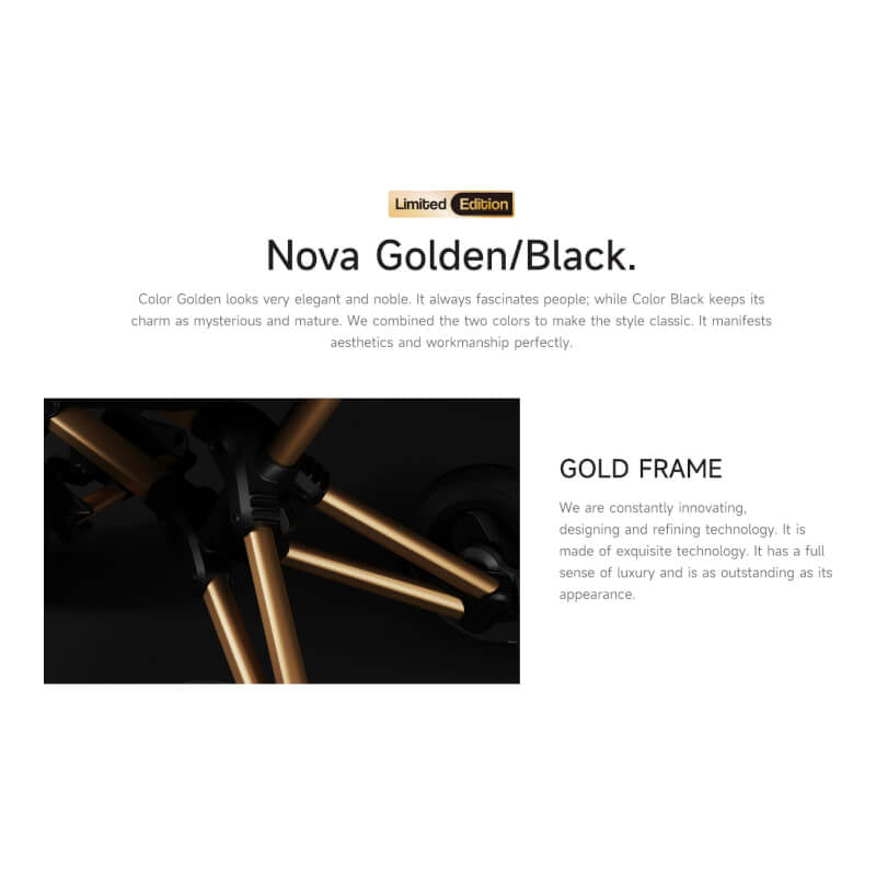 QPlay Nova 6-in-1 Trike - Golden/Black