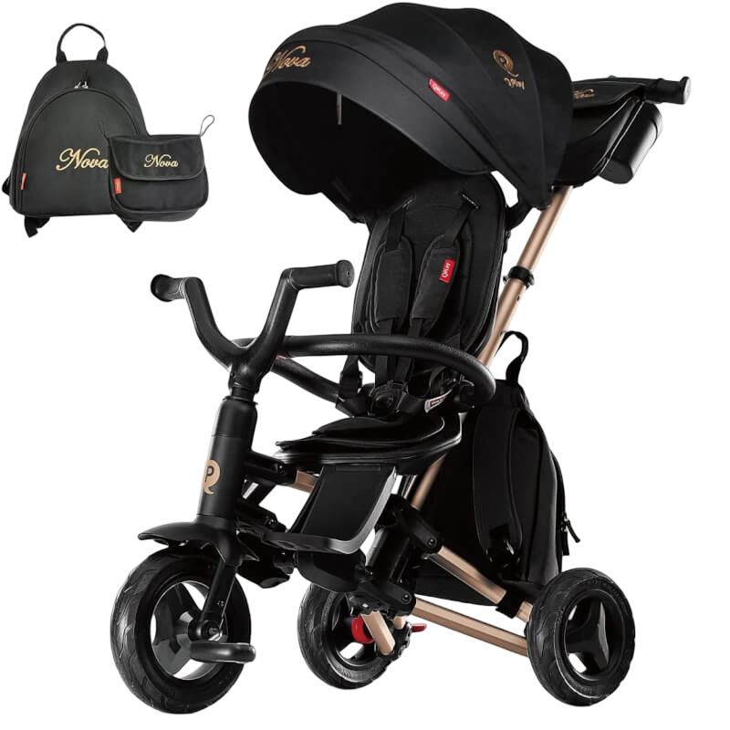 QPlay Nova 6-in-1 Trike - Golden/Black