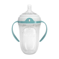 Nuby Comfort™ 矽膠奶瓶 150ml，含（PPSU 密封圈）、PP 螺紋密封圈、PP 瓶蓋及中流量奶嘴