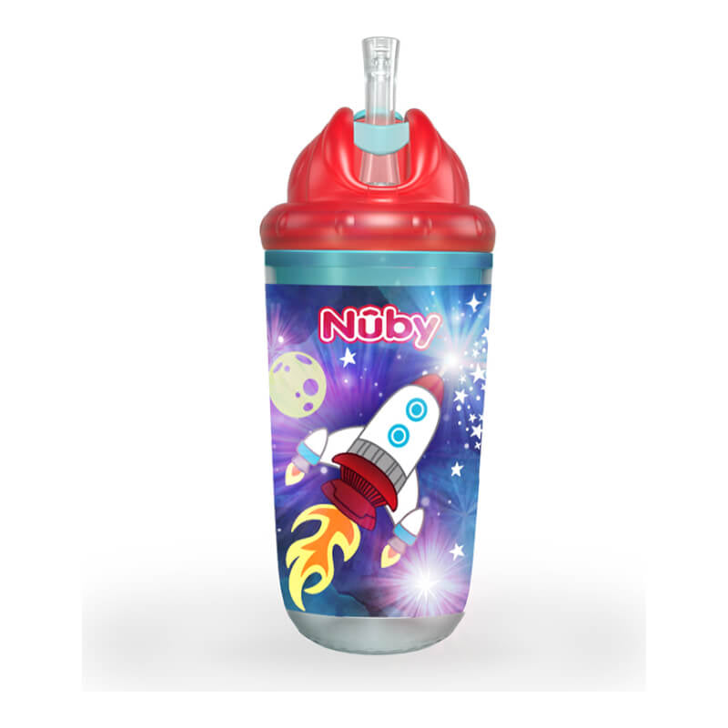 Nuby 發光保溫翻蓋杯 300ml