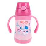 Nuby No-Spill Clik-It Stainless Steel Insulated Flip-It 280ml