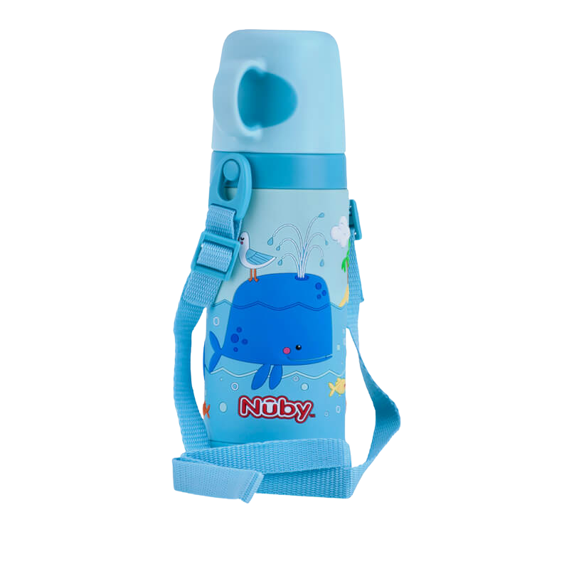 Nuby No-Spill Stainless Steel Insulated Store n Pour 450ml