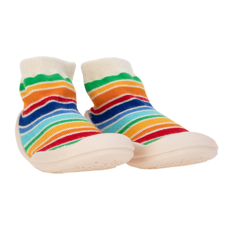 Nuby Snekz Sock & Shoe - Rainbow - Small 115mm