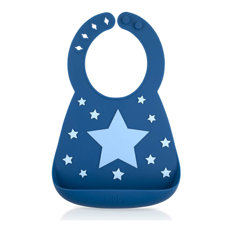 Nuby On-the-Go 3D 矽膠圍兜