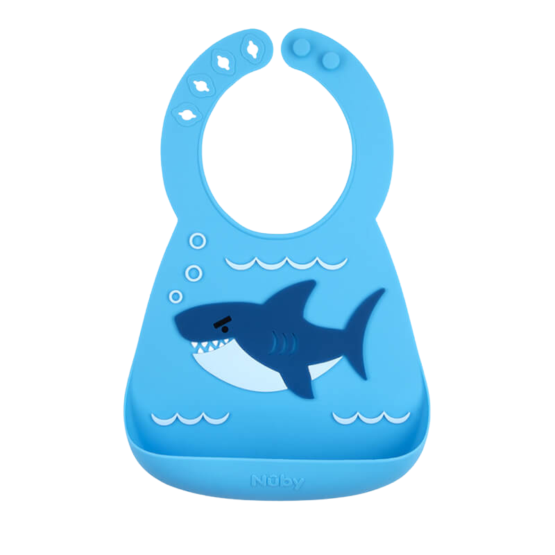 Nuby On-the-Go 3D Silicone Bib