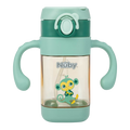 Nuby PPSU 防漏翻蓋杯，附把手和加重吸管