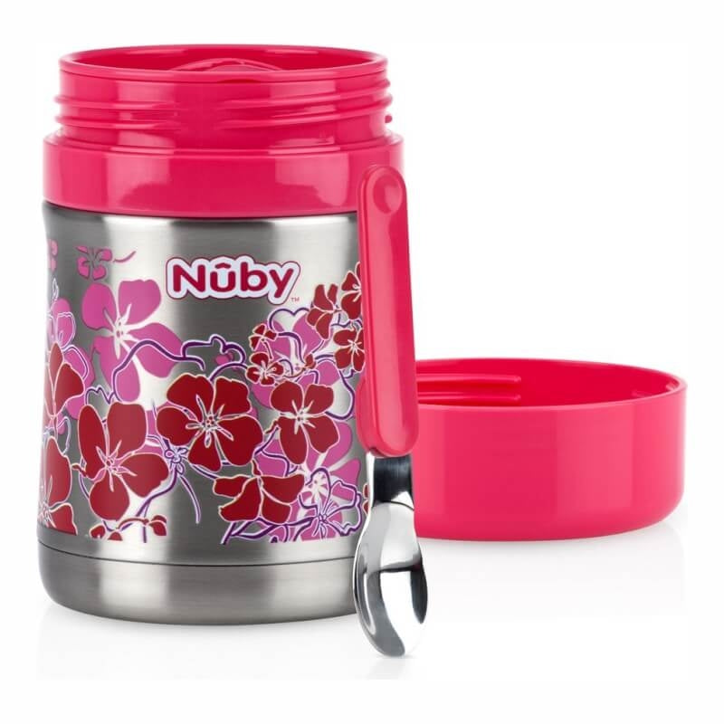 Nuby Printed Stainless Steel Food Jar