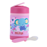 Nuby Stainless Steel 3D Food Jar with Silicone Spoon 430ml