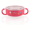 Nuby Stainless Steel Printed Suction Bowl with Round Handles
