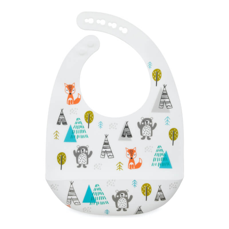 Nuby Super Soft Printed Silicone Bib