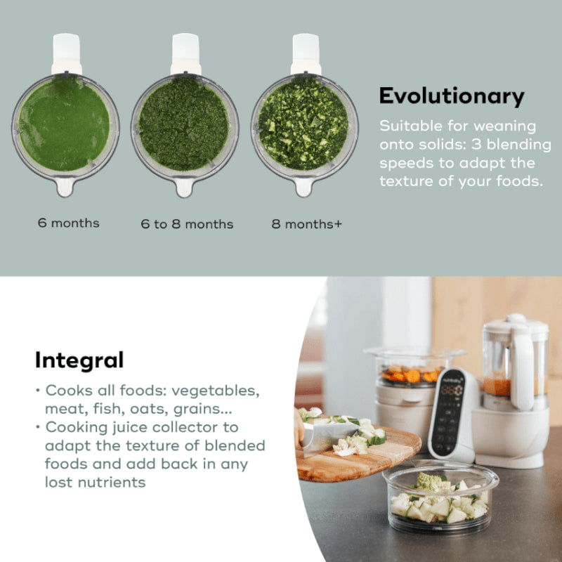 Babymoov Nutribaby+ Food Processor - Mineral Beige