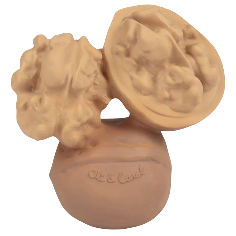 Oli&Carol Teether & Bath Toy - Nuts & Forest Fruits - Nutty the Walnut