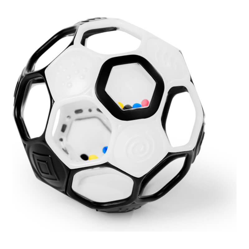 Bright Starts™ Oball™ Grippin Goals Rattle Ball - Black/White