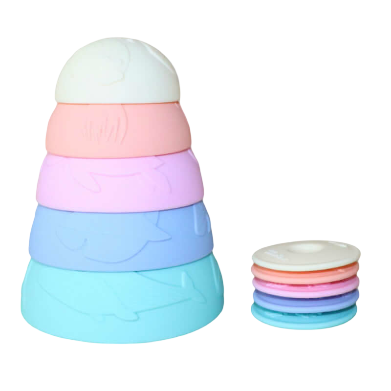 Jellystone Designs Ocean Stacking Cups - Pastel