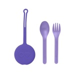 OmieBox OmiePod Fork, Spoon + Pod Set V2 - Lilac