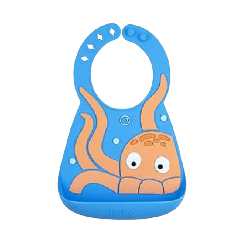 Nuby On-the-Go 3D 矽膠圍兜