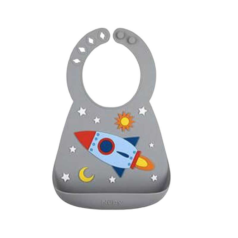 Nuby On-the-Go 3D Silicone Bib