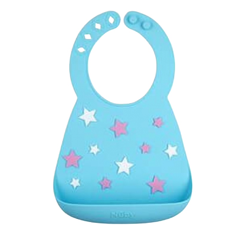 Nuby On-the-Go 3D Silicone Bib
