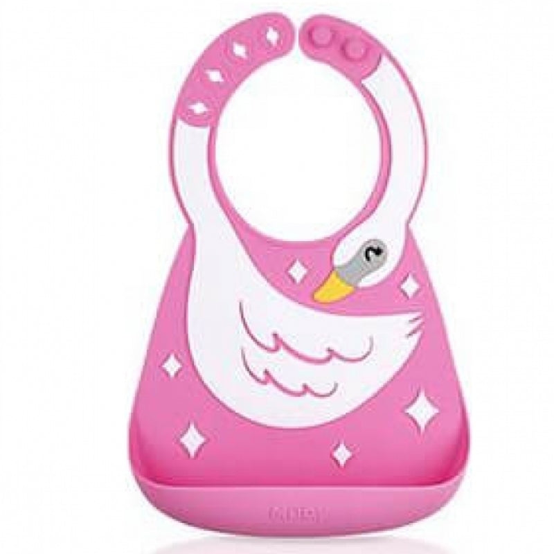 Nuby On-the-Go 3D 矽膠圍兜