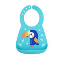 Nuby On-the-Go 3D Silicone Bib - Toucan