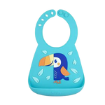 Nuby On-the-Go 3D Silicone Bib - Toucan