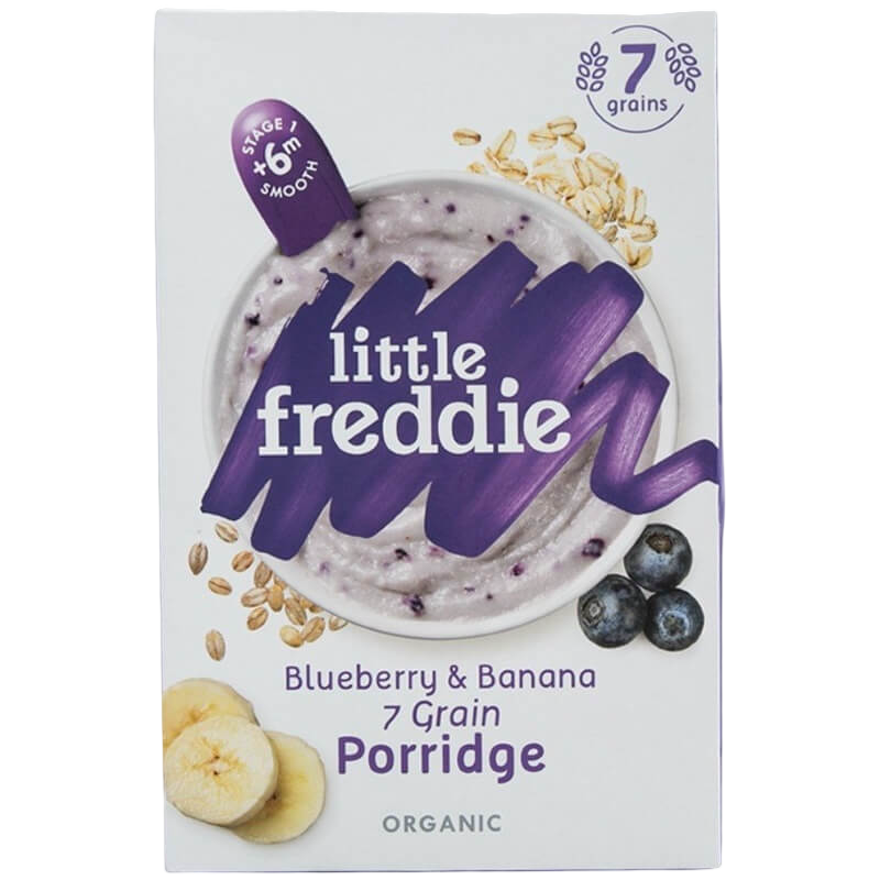 Little Freddie Organic Blueberry & Banana 7 Grain Porridge 160g (6 mos+)