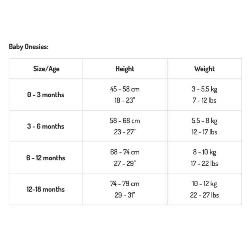 The Wee Bean Organic Cotton Baby Onesie