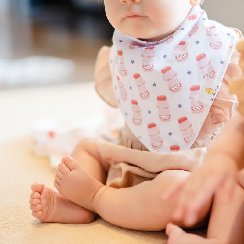 The Wee Bean Organic Cotton Bandana Bibs 2pcs Set