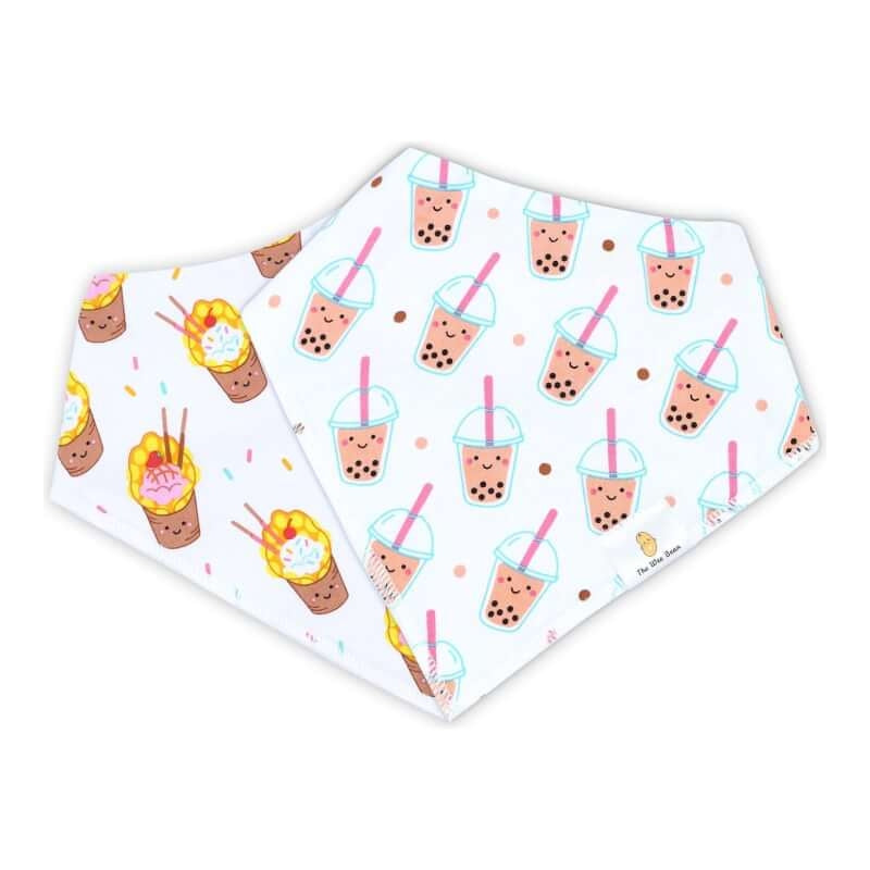 The Wee Bean Organic Cotton Bandana Bibs 2pcs Set
