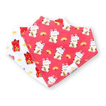 The Wee Bean Organic Cotton Bandana Bibs 2pcs Set