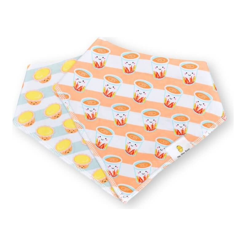 The Wee Bean Organic Cotton Bandana Bibs 2pcs Set