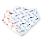 The Wee Bean Organic Cotton Bandana Bibs 2pcs Set