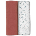 Beaba Organic Muslin Squares 2-Pack - Hot Sauce (120x120cm)