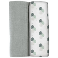 Beaba Organic Muslin Squares 2-Pack - Mirage Grey (120x120cm)