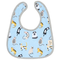 Cotton Pigs Organic Reversible Bib - Funny Cats