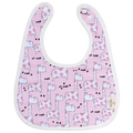 Cotton Pigs Organic Reversible Bib - Giraffes & Strawberries