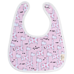 Cotton Pigs Organic Reversible Bib - Giraffes & Strawberries
