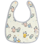 Cotton Pigs Organic Reversible Bib - Mummy and Me Bubble Tea