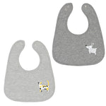 Cotton Pigs Organic Reversible Bib Set - Dogs/Cats