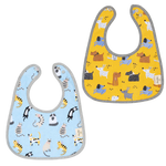 Cotton Pigs Organic Reversible Bib Set - Dogs/Cats