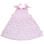 Cotton Pigs Organic Reversible Dress - Giraffes & Strawberries