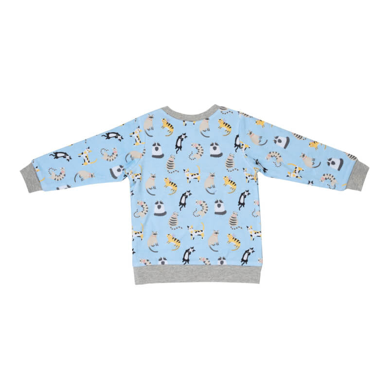Cotton Pigs Organic Reversible Jumper - Funny Cats