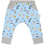 Cotton Pigs Organic Reversible Pants - Funny Cats